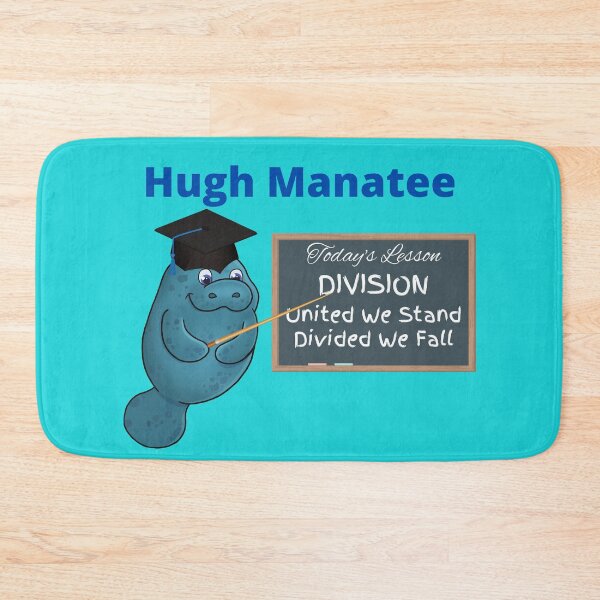 Item preview, Hugh Manatee United We Stand Divided We Fall Blue Letters designed and sold by podguy.