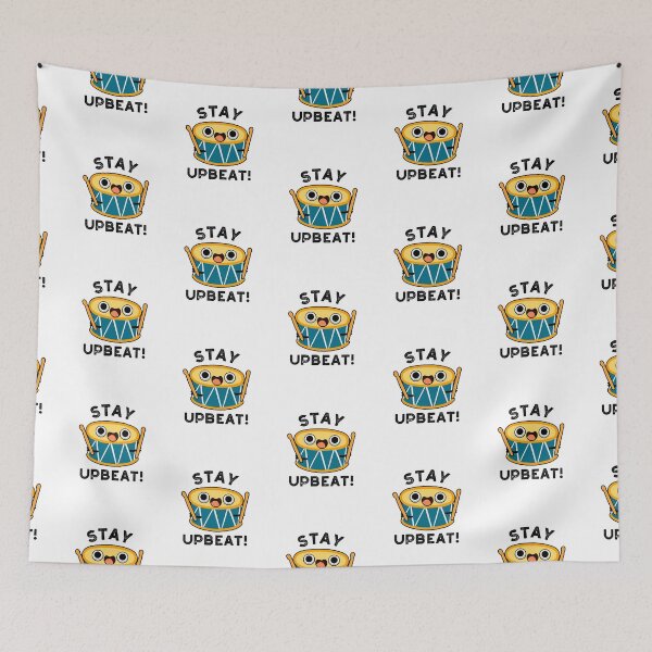 Item preview, Stay Upbeat Funny Positive Drum Puns  designed and sold by punnybone.