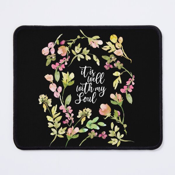 Item preview, It Is Well With My Soul - Black designed and sold by amazingjoy.