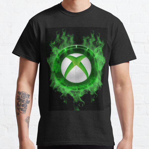"neon green xbox logo gamer art" Classic TShirt for Sale by 1stP