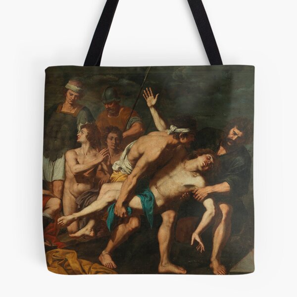Item preview, The Three Hebrews in the Fiery Furnace | Giuseppe di Guido | 1630 Renaissance Biblical Art designed and sold by CJET.
