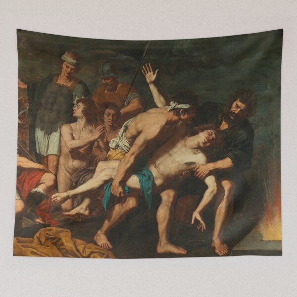 Item preview, The Three Hebrews in the Fiery Furnace | Giuseppe di Guido | 1630 Renaissance Biblical Art designed and sold by CJET.
