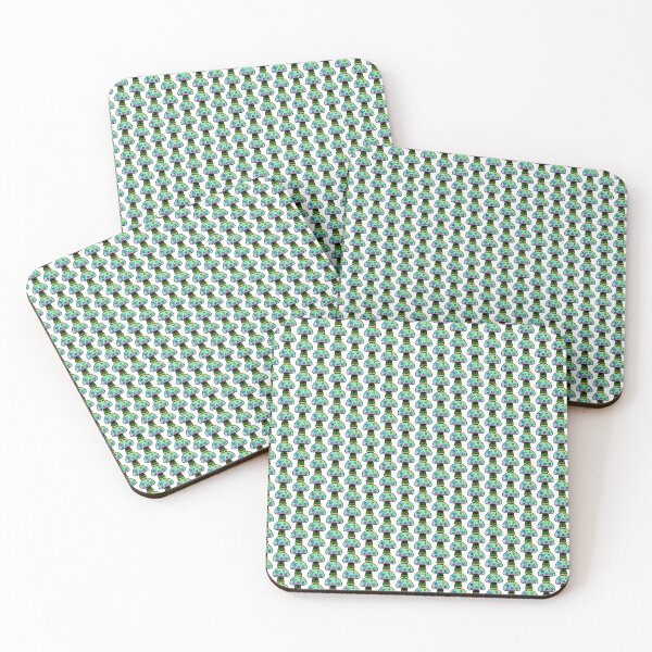 Item preview, Green blue yellow dominant Brightly colored psychedelic mushroom pattern ?  designed and sold by Laree  Jones.