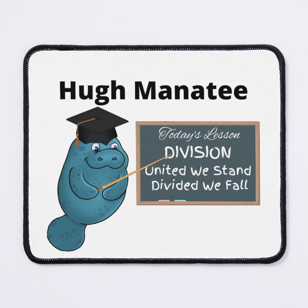 Item preview, Hugh Manatee United We Stand Divided We Fall Black Letters designed and sold by podguy.