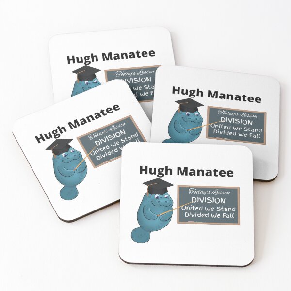 Item preview, Hugh Manatee United We Stand Divided We Fall Black Letters designed and sold by podguy.