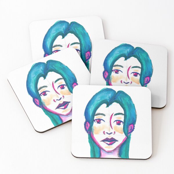 Item preview, Teal Hair Portrait designed and sold by Marlo Duong.
