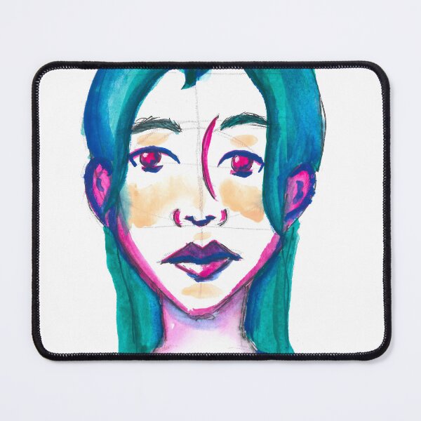 Item preview, Teal Hair Portrait designed and sold by Marlo Duong.
