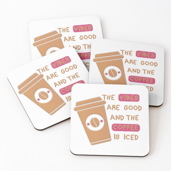 Item preview, The Vibes Are Good And The Coffee Is Iced designed and sold by franktact.