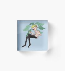Floral JD Acrylic Block