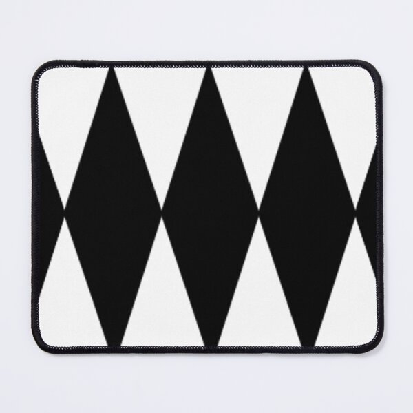 Item preview,  LARGE BLACK AND WHITE HARLEQUIN- DIAMOND- ARGYLE  PATTERN DESIGNED FOR HOME DECOR AND CLOTHING designed and sold by ozcushionstoo.