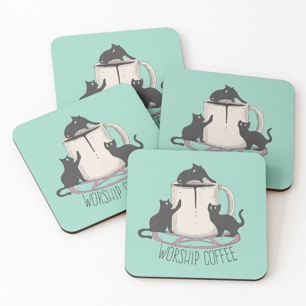 Item preview, Worship coffee kittens designed and sold by Jess.a.creates.