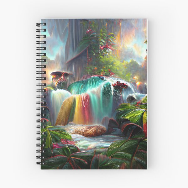 Item preview, Arte digital, Cascada de colores en la selva. designed and sold by MinasStore.