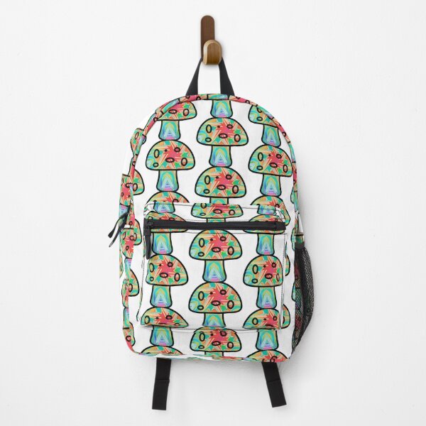 Item preview, Pink green orange pink star bursts psychedelic mushroom pattern ? designed and sold by Laree Jones.