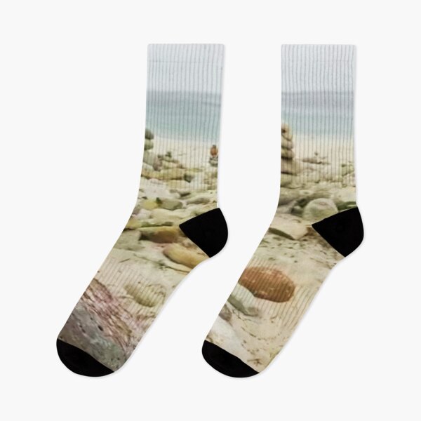 Artikelvorschau, Schöne Ozeanfelsen an einem Sandstrand entworfen und verkauft von lets-travel.