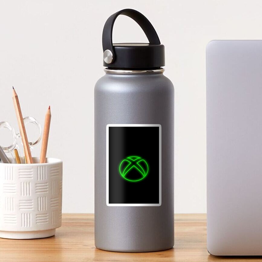 "neon green xbox logo gamer art" Sticker for Sale by 1stPPlayer