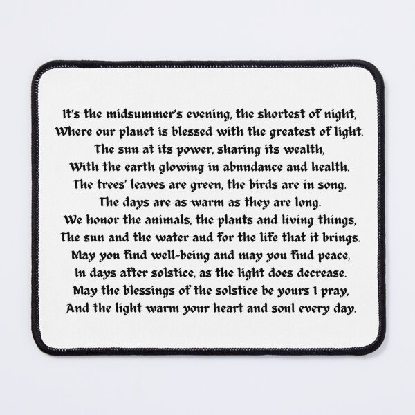 Item preview, Summer Blessing Poem designed and sold by ataraxiastore.