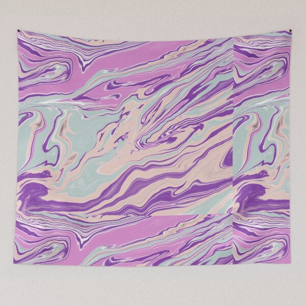 Item preview, Purple Liquid Marble  designed and sold by newburyboutique.