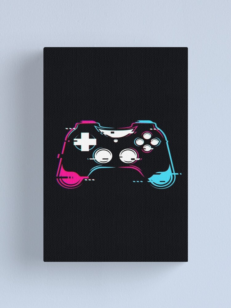 neon colorful xbox controller gamer art Canvas Print for Sale by  1st-P-Player