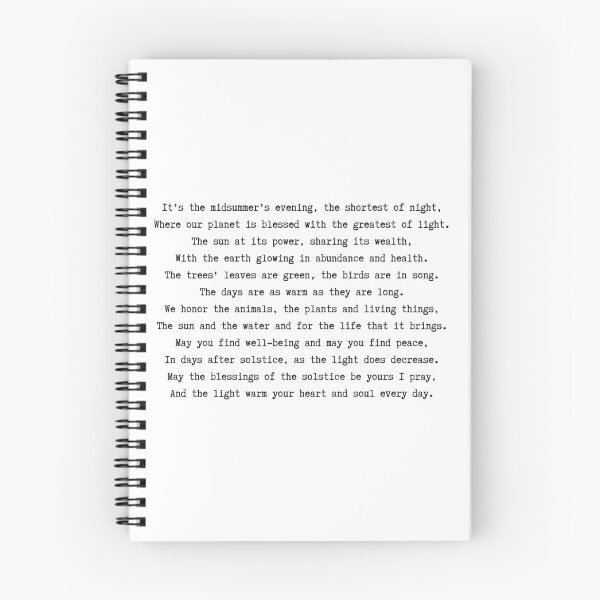 Item preview, Summer Blessing Poem designed and sold by ataraxiastore.