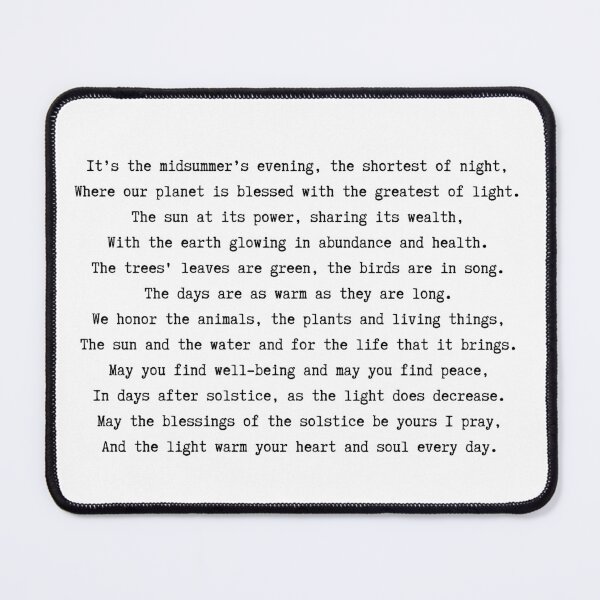 Item preview, Summer Blessing Poem designed and sold by ataraxiastore.