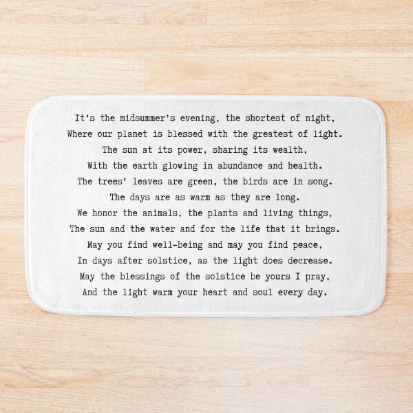 Item preview, Summer Blessing Poem designed and sold by ataraxiastore.