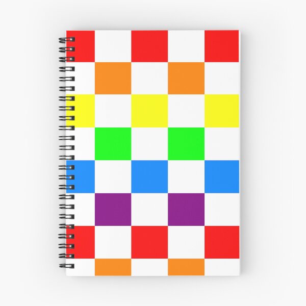 Item preview, white and Rainbow checkerboard pattern designed and sold by Madamredheart0.