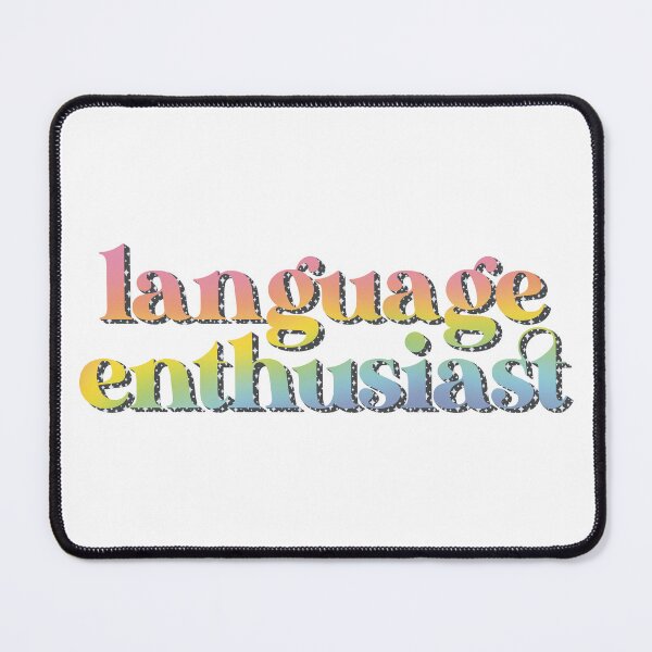 Item preview, Language Enthusiast Sparkles designed and sold by Meredith Spielman.
