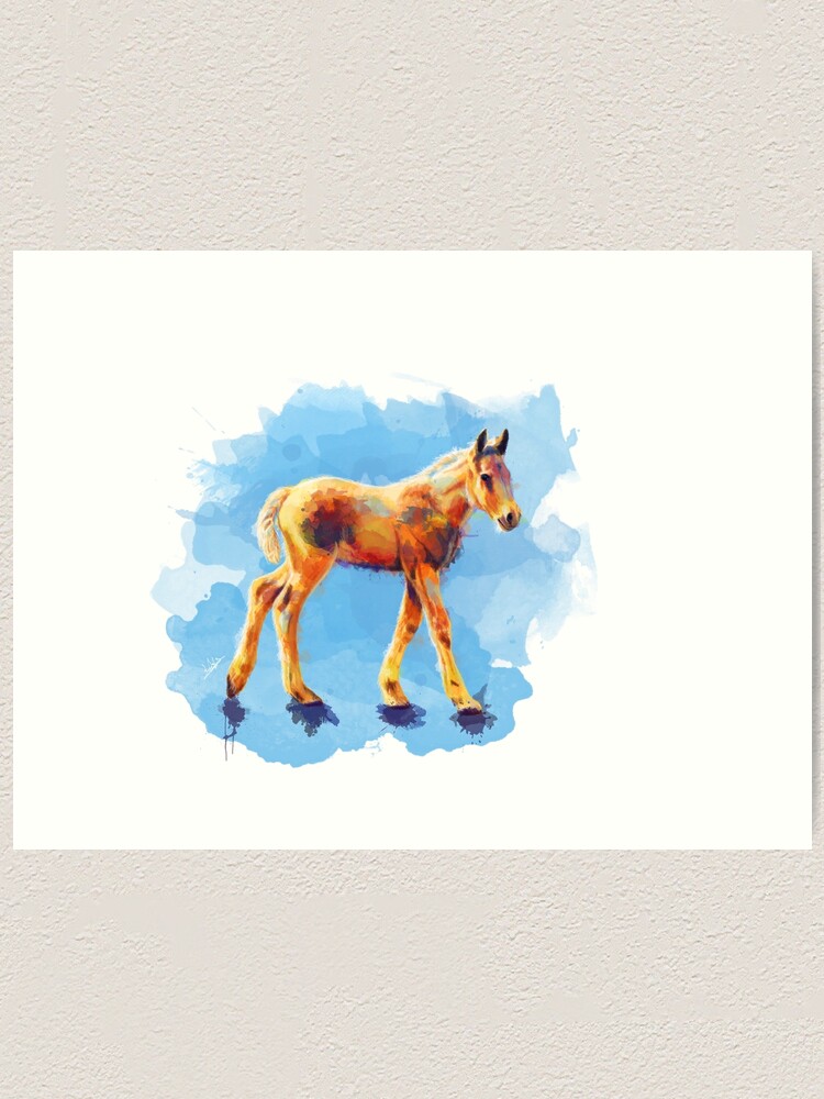 small horse painting