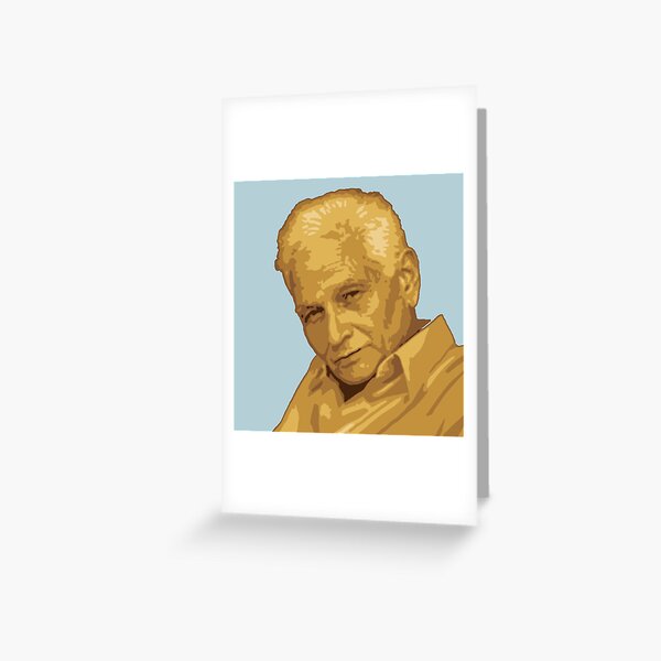 Jacques Derrida Greeting Card