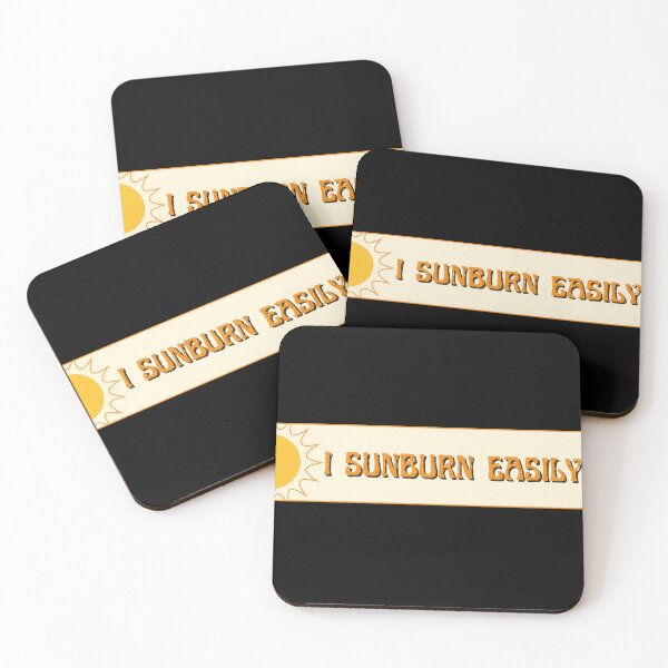 Item preview, I Sunburn Easily Badge With Sun designed and sold by Pink Ribbon.