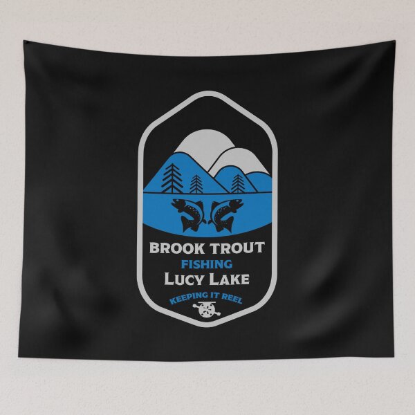 Item preview, Best Brook Trout Fishing Canada - Wild Trout Fishing - Trout Fly Fishing - Lucy Lake designed and sold by happygiftideas.