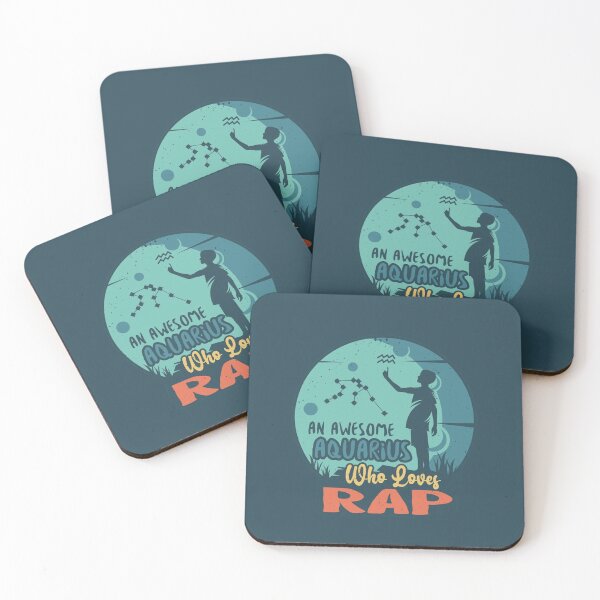Item preview, An Awesome Aquarius Who Loves Rap Graphic designed and sold by Sorianan748.
