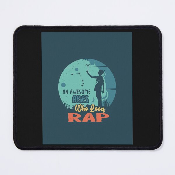 Item preview, An Awesome Aries Who Loves Rap Graphic designed and sold by Sorianan748.