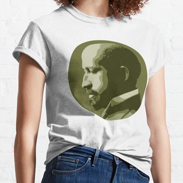 W.E.B. DuBois Green Portrait Classic T-Shirt