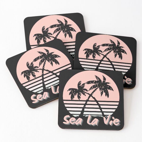 Item preview, Vintage Tropical Sunset, Sea La Vie, Endless Summer, Seize The Summer, forever sunset, Forever Chasing Sunset designed and sold by Sun Sand & Sea Art.