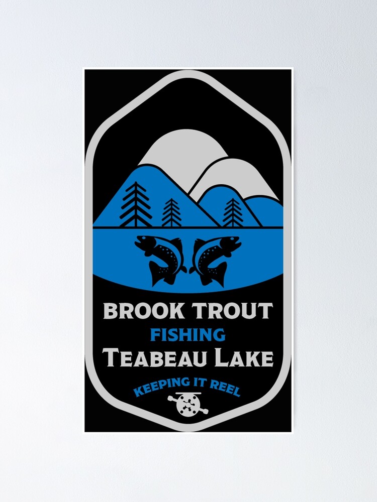 Best Brook Trout Fishing Canada - Wild Trout Fishing - Trout Fly Fishing -  Teabeau Lake Poster for Sale by happygiftideas