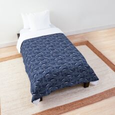 Starry Whale Sharks (Dark version) Comforter