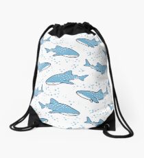 Starry Whale Sharks (Light version) Drawstring Bag