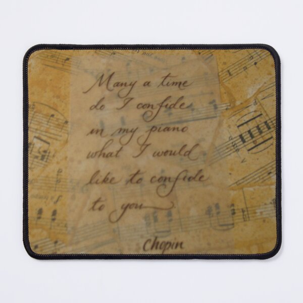 Artikelvorschau, Chopin quote calligraphy art entworfen und verkauft von Melissa Renee.