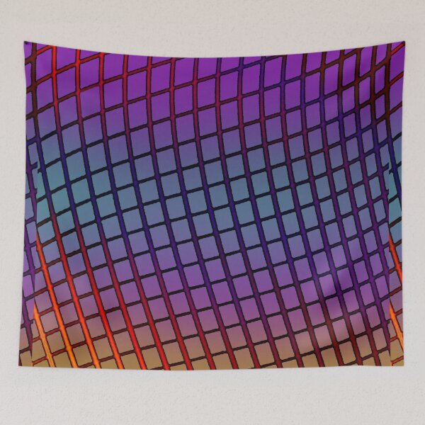 Item preview, Vibrant bendy square colourful pattern  designed and sold by TipTopTapo.