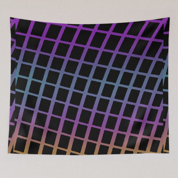 Item preview, Vibrant bendy square colourful pattern  designed and sold by TipTopTapo.