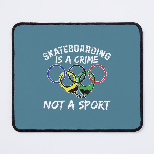 Item preview, Skateboarding Is A Crime Not A Sport Skateboarder Skater designed and sold by ZinMio.