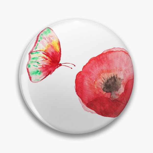 Item preview, Poppies and Butterflies designed and sold by Jordan Blackstone.