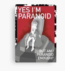 The Paranoid King Canvas Print