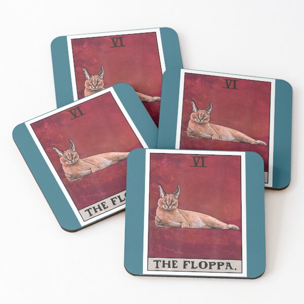 Item preview, The Floppa Caracal Cat Tarot Card designed and sold by ZinMio.