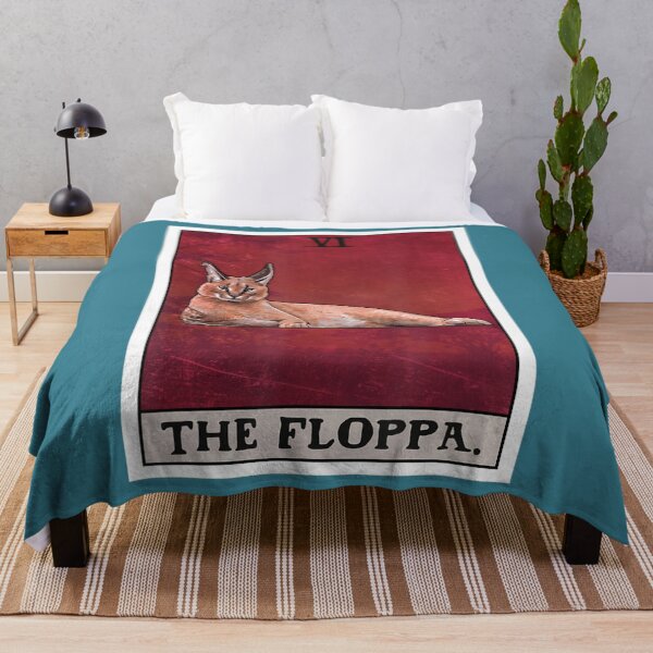 Item preview, The Floppa Caracal Cat Tarot Card designed and sold by ZinMio.