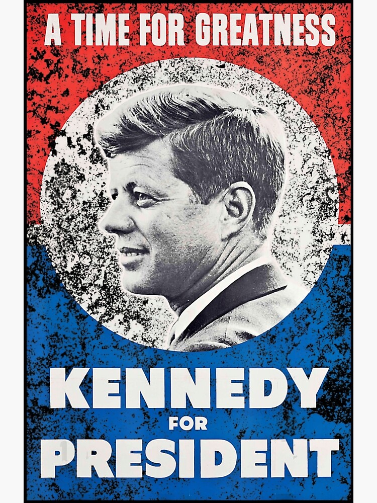"Jfk John F Kennedy For President Retro Poster" Poster for Sale by