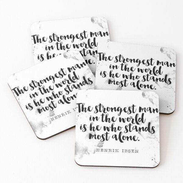 Item preview, Quotes On Being Alone - The Strongest Man In The World Is He Who Stands Most Alone designed and sold by Buddhaport.