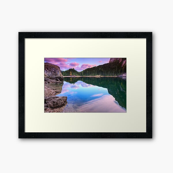 Lake's reflections Framed Art Print