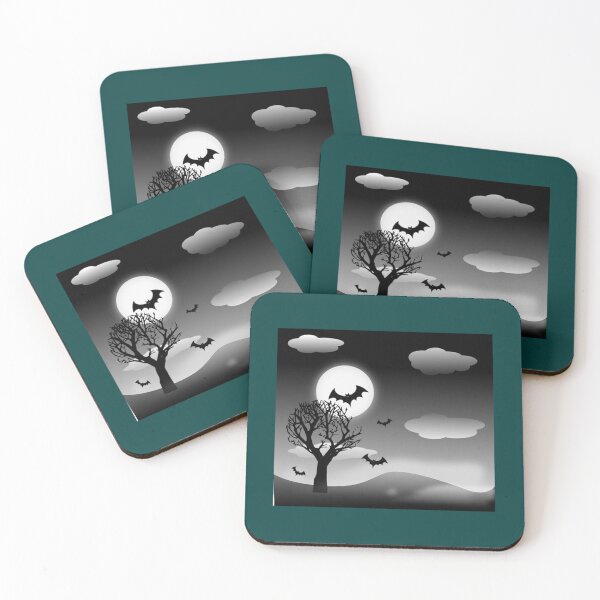 Item preview, Scary Night  Happy Halloween  Halloween Bats  Horror Halloween  Scary Halloween    designed and sold by EmerySha.